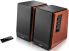 Edifier R1700BT Bluetooth Lifestyle Bookshelf Studio Speakers - Brown - BT/Dual 3.5mm AUX/Limited Distortion DSP/DRC/Classic Wood Finish

